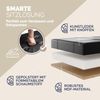 CASARIA® Faltbare Sitztruhe mit Stauraum Kunstleder Schwarz L Bild 4