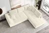 99rooms Terra Ecksofa Cordstoff POSO Creme Rechts ohne Schlaffunktion Bild 3