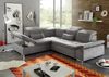 Ecksofa Couch WAYNE Sofa Schlafcouch Bettsofa Sofabett dunkelgrau L-Form links Bild 2