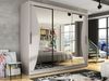 Kleiderschrank Aston IV, ohne Beleuchtung, Farbe: Cashmere / Spiegel Bild 2