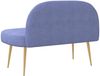 vidaXL Gepolsterte Bank mit Rückenlehne Jeans blau 110 x 60 x 76 cm 42040769 Bild 4