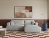Selsey 'Ovo' Ecksofa in L-Form mit Schlaffunktion, hellgrau, rechtsseitig, 93 x 260 x 165 cm Bild 2