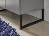 Waschbeckenunterschrank >Denver< 1 Tür, 2 Schübe, grau matt / evoke eiche - 80x60x35cm (BxHxT) Bild 5