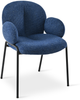 GOEURVANT 1235 Esszimmerstühle 6er-Set, Polsterstühle, Chenille - Blau Bild 5