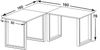 VCM Schreibtisch Lona 915250 Silber / Sonoma-Eiche H. 76 x B. 160 x T. 160 cm Bild 3
