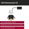 Paulmann No. 93378 LED Einbauleuchte Gil 6W IP44 2700K Schwarz Gold 3-Stufen dimmbar Bild 4