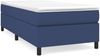 vidaXL Boxspringbett mit Matratze Blau 90x190 cm Stoff 3144389 Bild 2