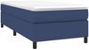vidaXL Boxspringbett mit Matratze Blau 90x190 cm Stoff 3144389 Bild 3