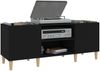 vidaXL Plattenschrank Schwarz 121x38x48 cm Holzwerkstoff 831926 Bild 4