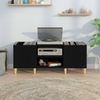 vidaXL Plattenschrank Schwarz 121x38x48 cm Holzwerkstoff 831926 Bild 3