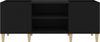 vidaXL Plattenschrank Schwarz 121x38x48 cm Holzwerkstoff 831926 Bild 5