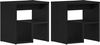 vidaXL Nachttisch 2 pcs Schwarz Eichen-Optik 40 x 30 x 40 cm 862616 Bild 2