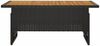 vidaXL Gartentisch Schwarz 100x50x43/63 cm Akazienholz & Poly Rattan 362187 Bild 3