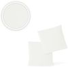 Jersey Kissenbezug, 2er Set, Baumwolle, Weiß, 80x80 cm Bild 2