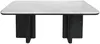 Vente-unique - ZANESKA Couchtisch Marmor SchwarzWeiß - B 60 cm x H 40 cm x L 100 cm Bild 2