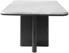 Vente-unique - ZANESKA Couchtisch Marmor SchwarzWeiß - B 60 cm x H 40 cm x L 100 cm Bild 5