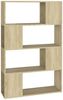 vidaXL Bücherregal Raumteiler Sonoma-Eiche 80x24x124,5cm Holzwerkstoff 809137 Bild 2