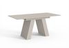 Home Collective Esstisch ausziehbar Tisch Küchentisch Esszimmertisch Ausziehtisch (Esszimmer Küche Wohnzimmer Esstisch erweiterbar), modernes Design mit A-Linien-Gestell, 120-160 x 80 cm Kaschmir Bild 2