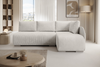 Ecksofa Klein, Sofa mit Schlaffunktion, Couch L-Form, Rechts Sofa, Cord-Stoff, 203 x 82 x 125 cm, Beige Bild 3