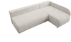 Ecksofa Klein, Sofa mit Schlaffunktion, Couch L-Form, Rechts Sofa, Cord-Stoff, 203 x 82 x 125 cm, Beige Bild 4