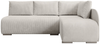 Ecksofa Klein, Sofa mit Schlaffunktion, Couch L-Form, Rechts Sofa, Cord-Stoff, 203 x 82 x 125 cm, Beige Bild 2