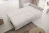 Ecksofa Klein, Sofa mit Schlaffunktion, Couch L-Form, Rechts Sofa, Cord-Stoff, 203 x 82 x 125 cm, Beige Bild 5
