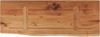 vidaXL Wandregal 50x20x3,8 cm Rechteckig Massivholz Akazie Baumkante 370271 Bild 5