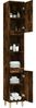 vidaXL Badschrank Räuchereiche 30x30x190 cm Holzwerkstoff 819793 Bild 5
