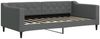 vidaXL Tagesbett Ausziehbar mit Schubladen Dunkelgrau 90x190 cm Stoff 3197491 Bild 4