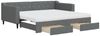 vidaXL Tagesbett Ausziehbar mit Schubladen Dunkelgrau 90x190 cm Stoff 3197491 Bild 2
