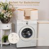 Faltbarer Wäschekorb 60L Bambus Stoff Storage Basket Schlafzimmer Badezimmer Bild 5