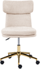 Schreibtischstuhl GRANBY Bouclé Hellbeige Bild 5