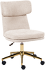 Schreibtischstuhl GRANBY Bouclé Hellbeige Bild 4