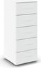 rauch Aditio Box, Kommode, 5 Schubladen, mit Softclose-Funktion, Farbe Weiß, BxHxT 40x100x42cm Bild 3