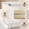 Bealife Kommode mit 3 Schubladen, Schubladenschrank fur Schrank, Sideboar, Weiß Bild 3