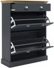 Schuhkipper >Motala< in Anthrazit - 80x105x35cm (BxHxT) Bild 4