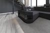 Stoff Wohnlandschaft Wave U-Form mit LED - Strukturstoff - Schwarzgrau-Schwarz - Links Bild 5