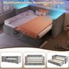 Schlafsofa mit Bettfunktion und LED-Beleuchtung 90x200cm/180x200cm, Liegefläche erweiterbar, Polsterbett, Jugendbett, Samt Bild 4