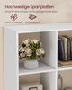 VASAGLE Standregal mit offenen Fächern, 3 Ebenen Würfelregal, Bücherregal für Wohnzimmer, Schlafzimmer, Homeoffice, weiß Bild 4
