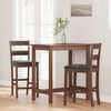 vidaXL Barhocker mit Kissen 2 Stk. Braun Massivholz Gummibaum 4102556 Bild 3