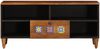 vidaXL TV-Schränk mit Regal Walnuss 100 x 33 x 46 cm Massivholz Mango 4018240 Bild 3