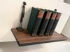 schwebendes Wandregal walnuss / schwarz 60x25 cm, Wandboard Bild 4