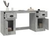 vidaXL Schreibtisch mit Stauraum Betongrau Holzwerkstoff 3185331 Bild 5