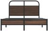 vidaXL Bettgestell ohne Matratze 140x190 cm Braun Eichen-Optik 4100464 Bild 5