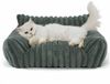 Ledander Tierbett Kuschelndes Haustierkatzen-Sofa, flauschiges Katzen-Sofa, Milchbaumwollstoff, flauschiges Haustier-Sofa-Bett, Waschbares Katzenbett,rutschfestes Bild 5