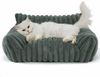 Ledander Tierbett Kuschelndes Haustierkatzen-Sofa, flauschiges Katzen-Sofa, Milchbaumwollstoff, flauschiges Haustier-Sofa-Bett, Waschbares Katzenbett,rutschfestes Bild 4