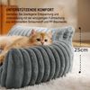 Ledander Tierbett Kuschelndes Haustierkatzen-Sofa, flauschiges Katzen-Sofa, Milchbaumwollstoff, flauschiges Haustier-Sofa-Bett, Waschbares Katzenbett,rutschfestes Bild 3