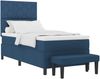 vidaXL Boxspringbett mit Kopfteil Blau 100 x 200 cm Stoff 3344127 Bild 2