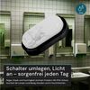 LUXULA LED Wandleuchte Kellerleuchte Oval, LED fest integriert, CCT 3000K-6500K Warm- Kaltweiß, 12W Garagenleuchte Schwarz Bild 4