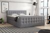 Boxspringbett Schlafzimmerbett ANKER Deluxe 200x200cm in Soro Dunkelgrau / Speed Bild 2